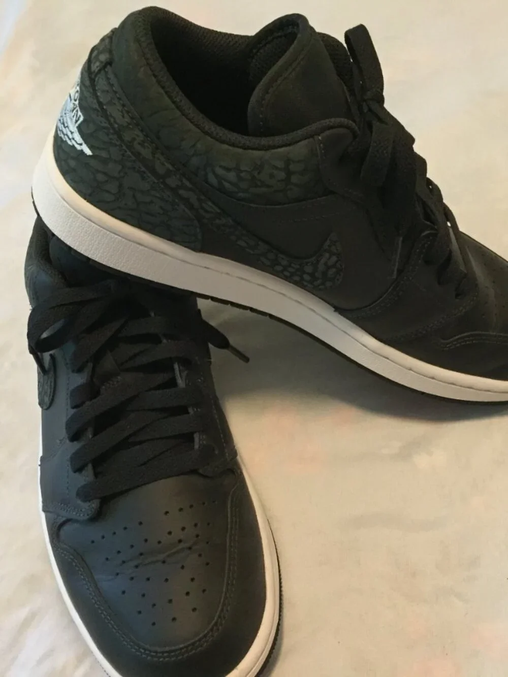 Air Jordan 1 SE Low Black Elephant FB9907-001 Men's Size 9